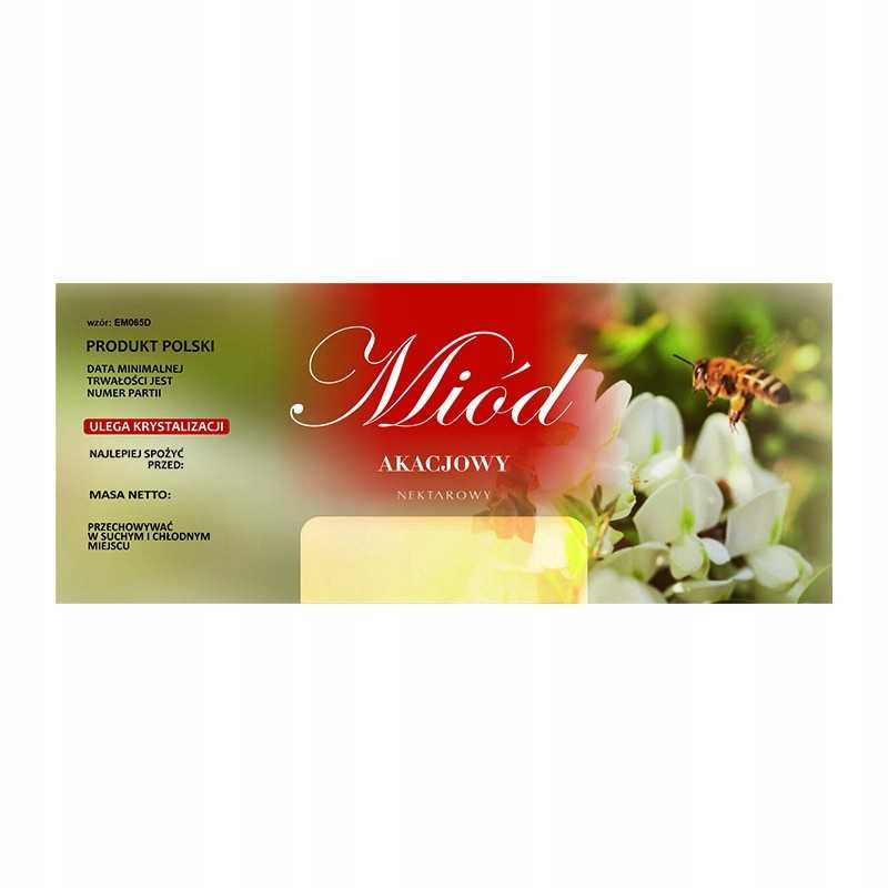 Etiketė akacijų medui em065d – didelė