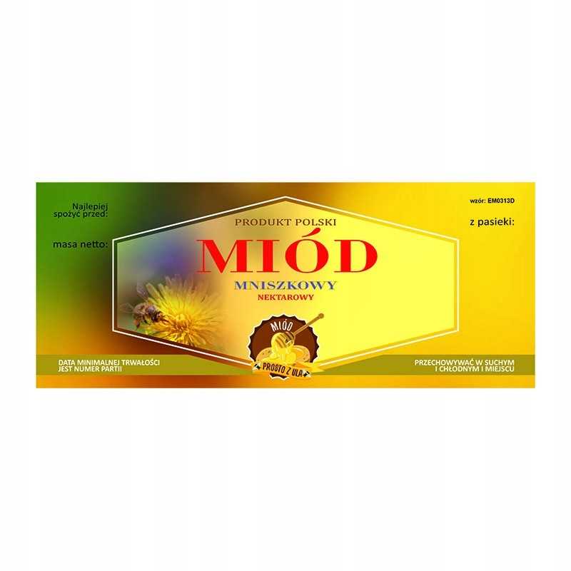 Etiketė kiaulpienių medui em0313d – didelė