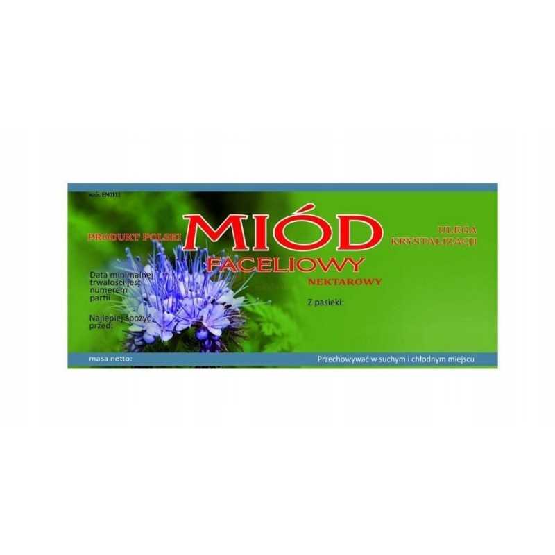 Facelijos medaus etiketė em0111d – didelė