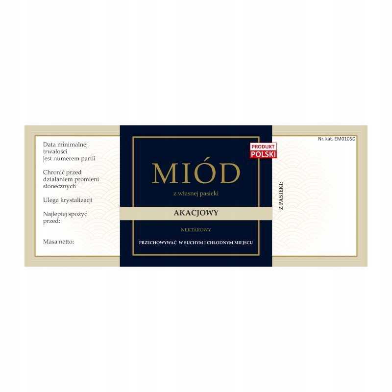 Etiketė akacijų medui em105d – didelė