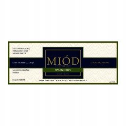 Lipčiaus medaus etiketė em106d – didelė