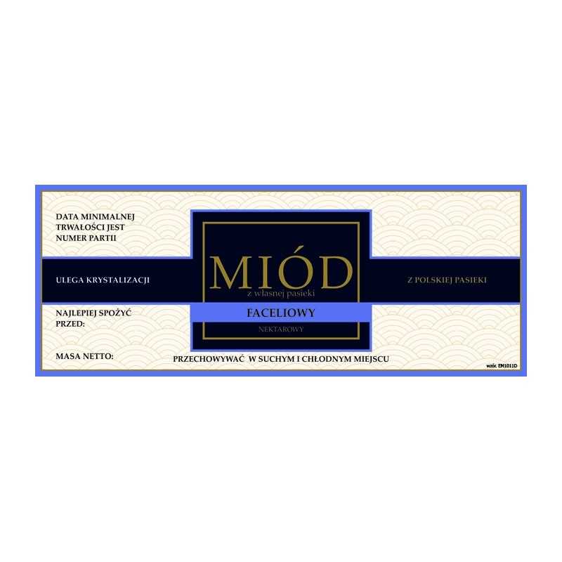 Facelijos medaus em1011d etiketė – didelė