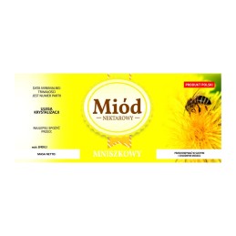 Etiketė kiaulpienių medui em0913 – didelė