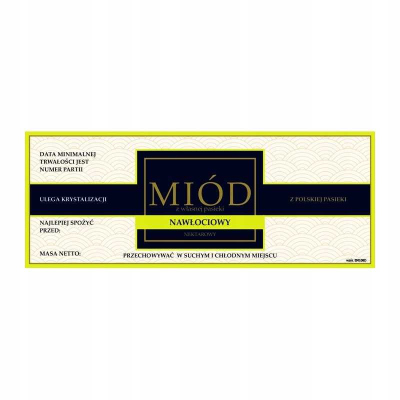 Etiketė auksašakių medui em108d – didelė