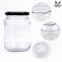 5x 720ml stiklainiai konservams, agurkams, medui, uogienei