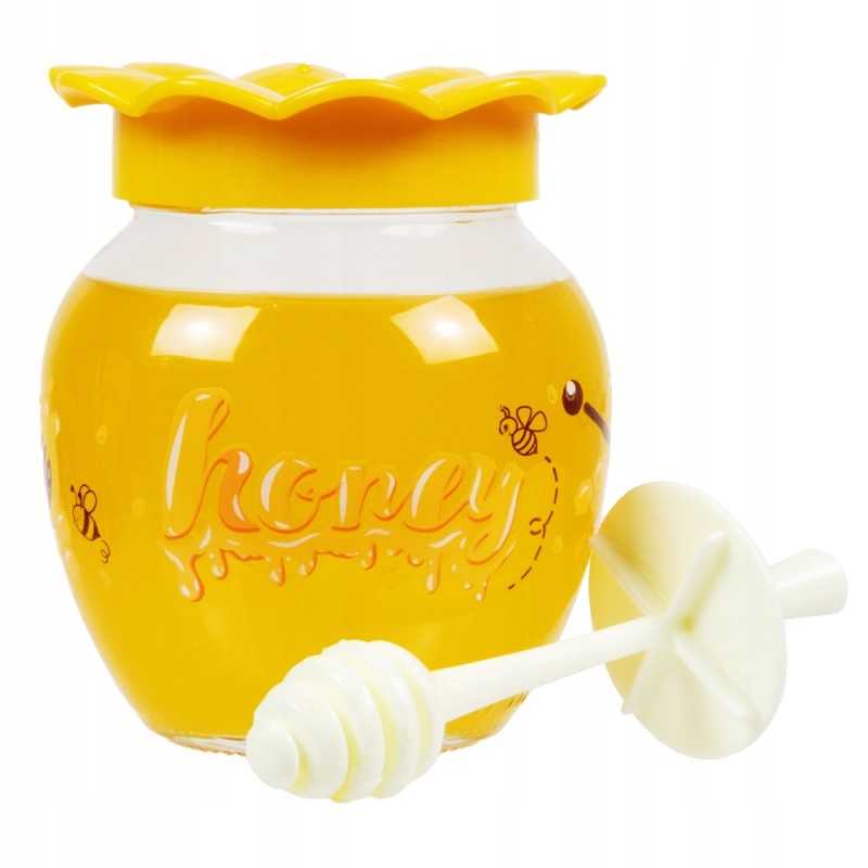 Dekoratyvinis medaus indelis su "medaus" dozatoriumi, 380 ml