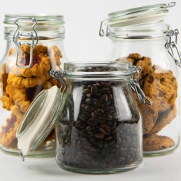 Stiklinis indas su dangteliu ir sandarikliu, 790 ml