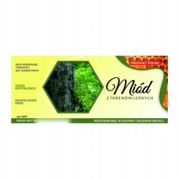 Medaus etiketė, iš miško plotų, em079 - mažas