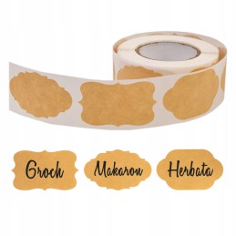 300x lipnios etiketės prieskonių stiklainiams