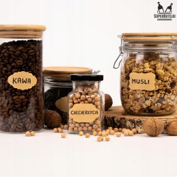 300x lipnios etiketės prieskonių stiklainiams