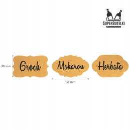 300x lipnios etiketės prieskonių stiklainiams