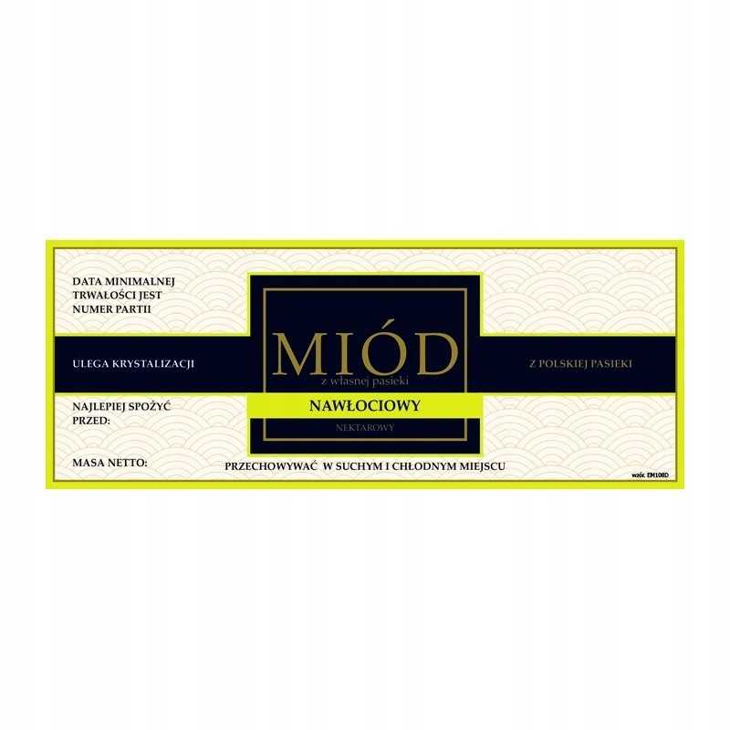 Medaus etiketė, aukso lazdelė, em108 - maža