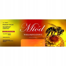 Medaus etiketė, daugiažiedė, em061 - maža