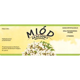 Didelis etiketės lipdukas akacijų medui, 100 vnt