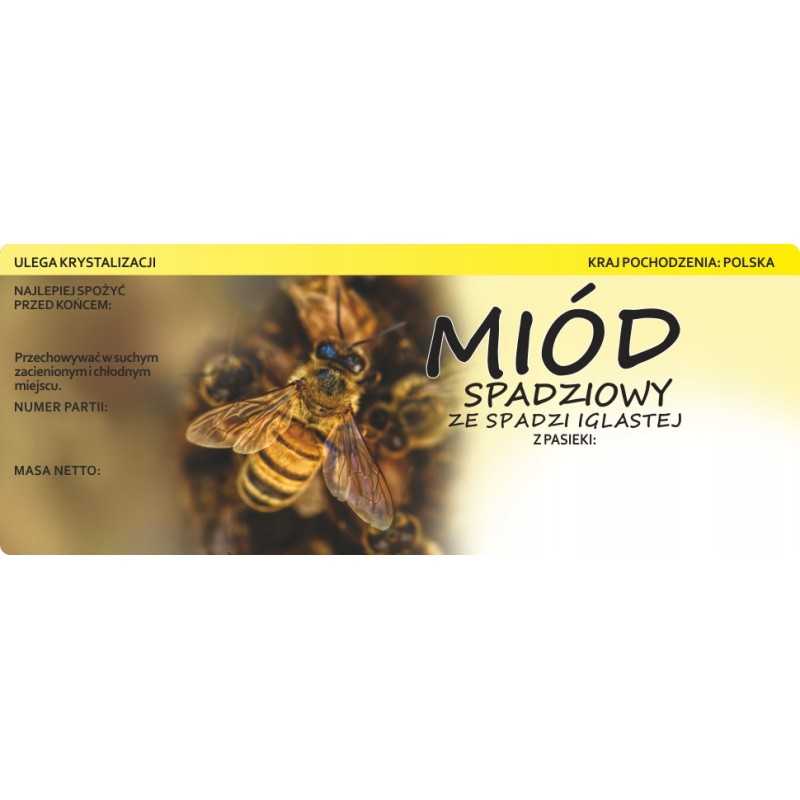 Didelio lipčiaus medaus lipduko etiketė 1