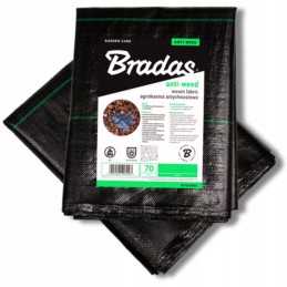 Agrotekstilė nuo piktžolių juodas piktžolių kilimėlis pp UV 70g 0,6 x 10m