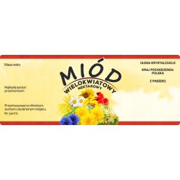 Didelis etiketės lipdukas daugiažiedžiui medui, 100 vnt