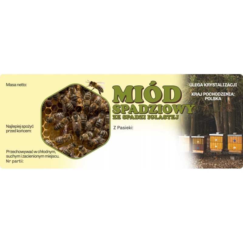 Didelio lipčiaus medaus lipduko etiketė 1