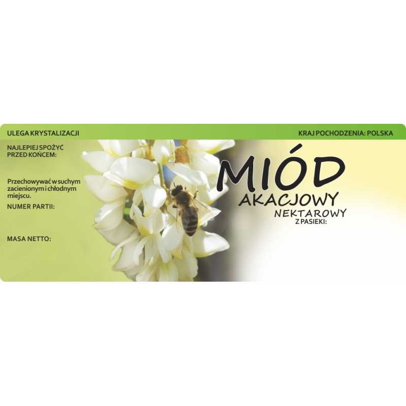 Didelis etiketės lipdukas akacijų medui, 100 vnt