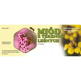 Didelė lipduko etiketė medui iš miško plotų 1