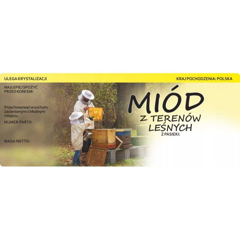 Didelė lipduko etiketė medui iš miško plotų 19