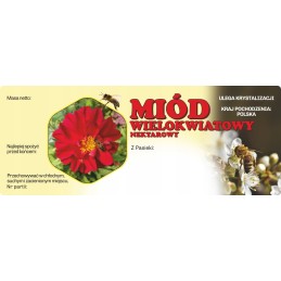 Didelė lipduko etiketė daugiažiedžiui medui 100