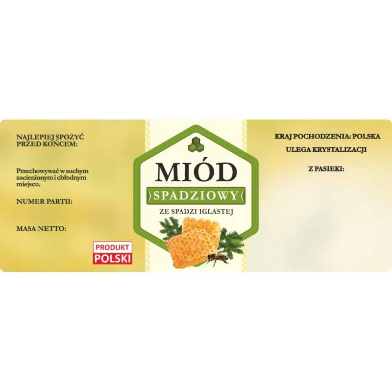 Didelio lipčiaus medaus lipduko etiketė 1