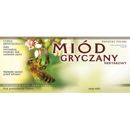 Pakelis grikių medaus etikečių 116x50 (100 vnt.)