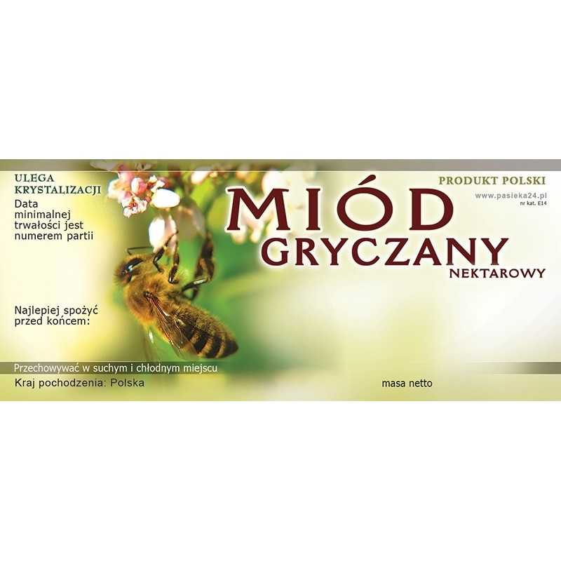 Pakelis grikių medaus etikečių 116x50 (100 vnt.)