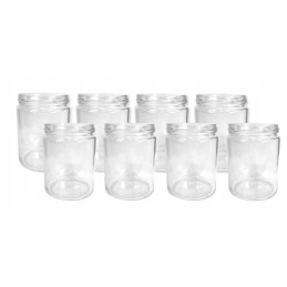 Stikliniai indeliai konservams 0,540l 540ml fi82, 6 kabliukai, gerai supakuoti