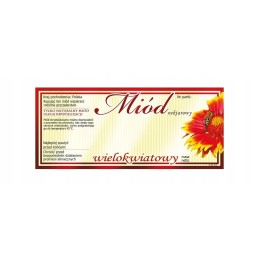 Etikečių pakuotė stambiažiediam medui (100 vnt) - raštas E74