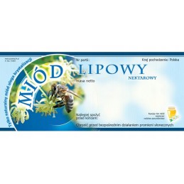 Etikečių pakuotė liepų medui (100 vnt) - raštas E1003