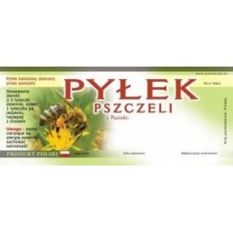 žiedadulkių etikečių pakuotė (50 vnt.)