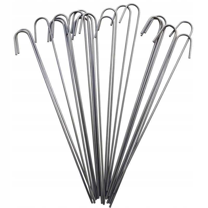 Metaliniai smeigtukai įvairių tipų agrotekstilei, agrotekstilei ir geotekstilei tvirtinti prie žemės, taip pat smeigtukai kurmių