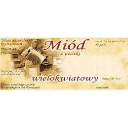 multiflorinio medaus etiketė