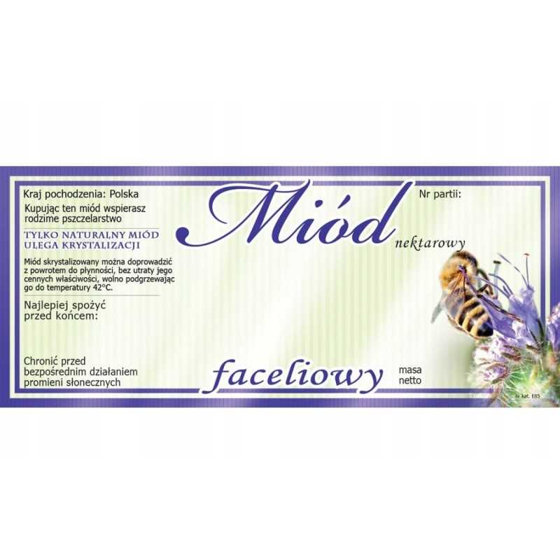 Facelijos medaus etiketė