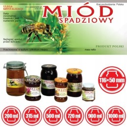 lipčiaus medaus etiketė