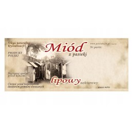 liepų medaus etiketė