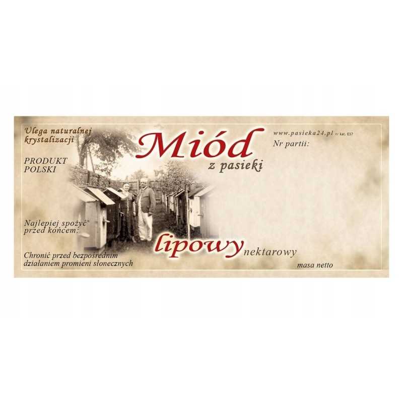 liepų medaus etiketė