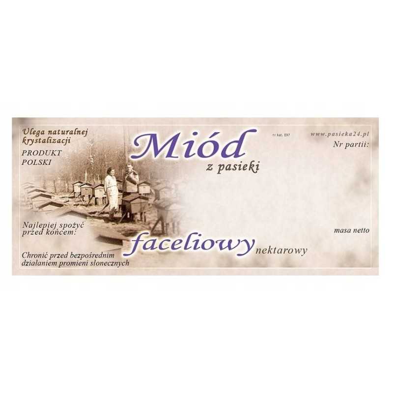 Facelijos medaus etiketė