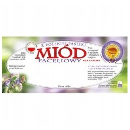 Facelijos medaus etiketė