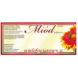 multiflorinio medaus etiketė