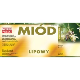 liepų medaus etiketė