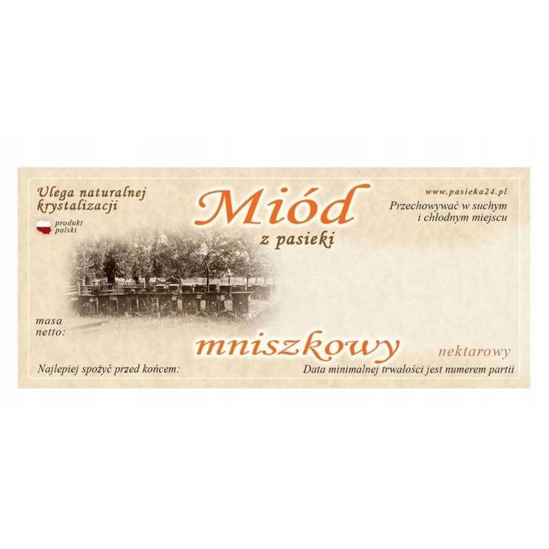 kiaulpienių medaus etiketė