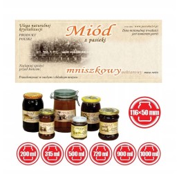 kiaulpienių medaus etiketė