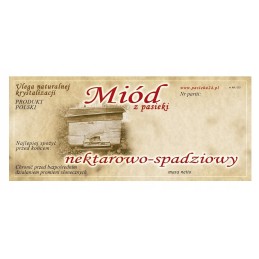 lipčiaus ir nektarinio medaus etiketė