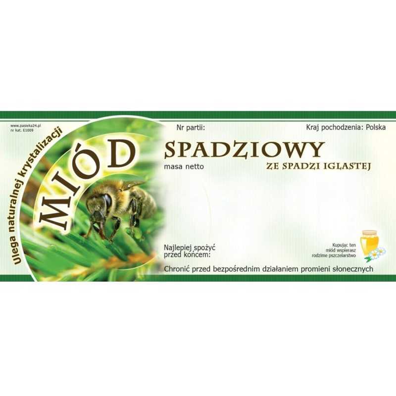 lipčiaus medaus, pagaminto iš spygliuočių lipčiaus, etiketė