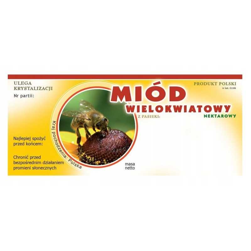 multiflorinio medaus etiketė