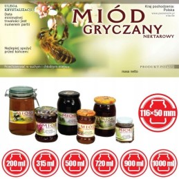 grikių medaus etiketė