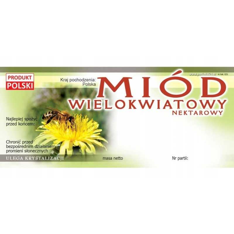 multiflorinio medaus etiketė